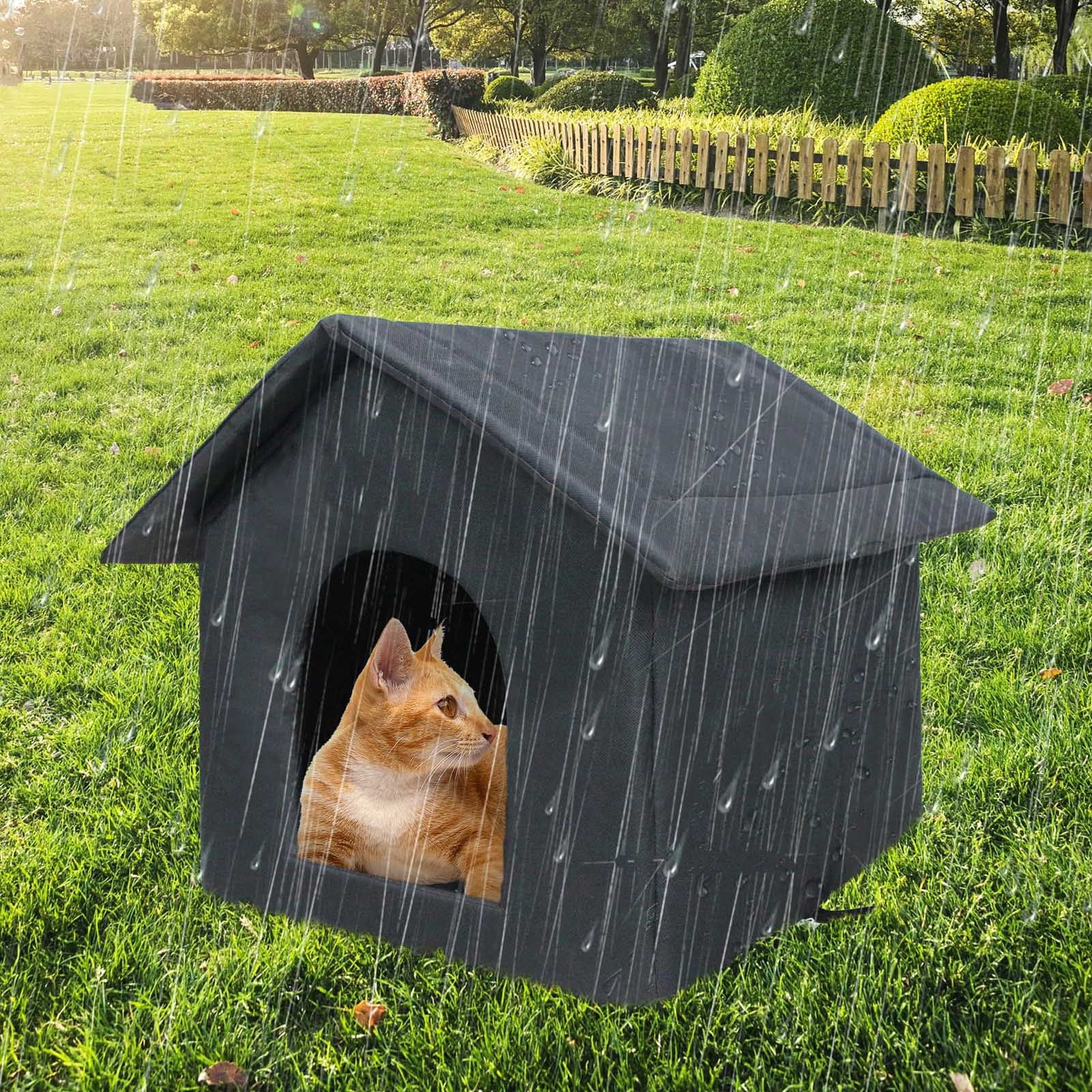 Outdoor Cat Shelter Insulated Pet Bed With Removable Cushion For Stray Cats And Small Dogs Durable Easy To Clean Design