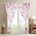 thumbnail image 3 of Weightlifting Curtains & Drapes Pink Botanical Flowers (42Wx90L) 2 Panels 30%-50% Blackout Curtains Teens Bedroom Decor,Sports Athlete Curtains Barbell Fitness Window Curtains, 3 of 6