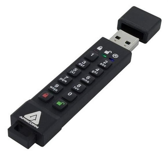 Apricorn 32 GB 256-bit AES XTS Hardware Encrypted Secure USB 3.0 Flash Drive