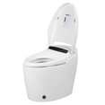 thumbnail image 2 of Pimsoran Smart Toilet, Automatic Flush One Piece Bidet Toilet, Electric Tankless Toilets with Heated Seat, Foot Sensor Operation, LED Display, Night Light And Dryer (White), 2 of 7