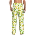 thumbnail image 7 of Salouo Cartoon Corn Print Pajama Pants for Men, Lounge Pants Elastic Waistband Casual Men's sleepwear Loungewear Sleep Pajama Pant -XX-Large, 7 of 7