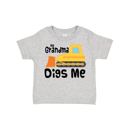 

Inktastic My Grandma Digs Me Grandson Truck Gift Toddler Boy Girl T-Shirt