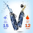 thumbnail image 2 of 29oz Insulated Water Bottle with Tea Infuser, Stainless Steel Travel Mug, Camouflage Print, 2 of 6