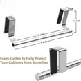 thumbnail image 2 of JIAYUEZHAO 9" Stainless Steel Wall-Mounted Bathroom Towel Bars, Rust Resistant, 2 Count, 1 Pack, 2 of 7