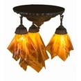 thumbnail image 6 of Meyda Tiffany 183930 Taste Of Honey 3 Light 17" Wide Abstract Multi Light Pendant - Bronze, 6 of 7