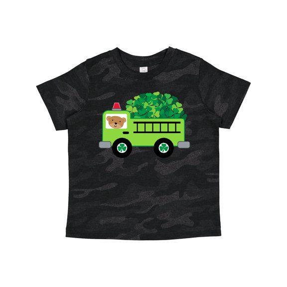 Inktastic Irish St Patricks Day Fire Truck Boys or Girls Toddler T-Shirt