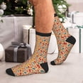 thumbnail image 7 of KLL Autumn Leaves 3 Print Cool Socks Men's Women's Crew Socks Funny Crazy Novelty Stockings, 7 of 7