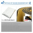 thumbnail image 2 of Unique Bargains 197mil 16.7sqft Car Sound Proofing Insulation Deadener Mat High Density Foam Glassfiber 61x39.4inch, 2 of 6