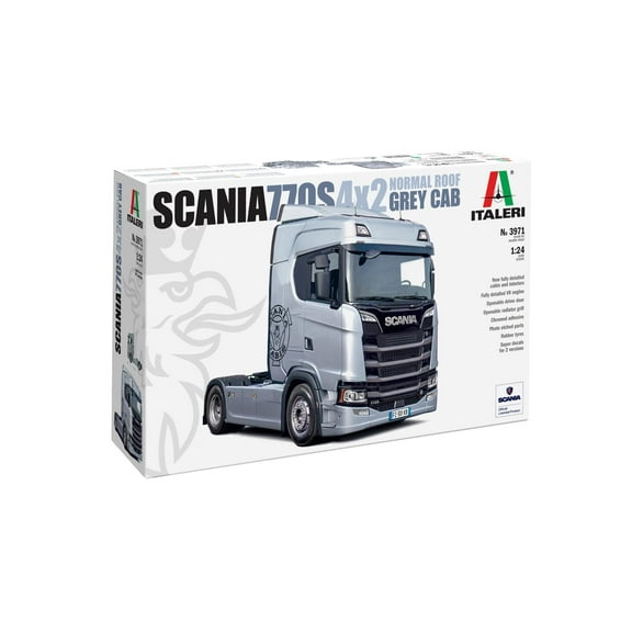 ITALERI - Maquette Camion Scania S770 4x2 Normal Roof Grey Cab italeri 3971 1:24 Maquette Cha