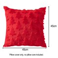 thumbnail image 1 of Chendee Couverture Jetée Multi-Tailles Décoration d'Arbre de Noël en Peluche Non Incluse, Rouge 45*45, 1 of 7