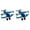 Dark Blue 2 Packs, variant on Vintage Airplane Cake Topper Antique Style Decoration For Cakes Parties And Events