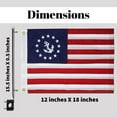 thumbnail image 3 of WATSY 2" x 18" US Yacht Ensign Boat Outdoor Flag, 3 of 5