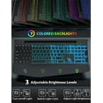 thumbnail image 2 of Combo inalámbrico de teclado y ratón SABLUTE, recargable, negro, 2 of 8