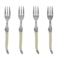 thumbnail image 3 of French Home Set of 4 Laguiole Faux Ivory Cake Forks, 3 of 5