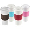thumbnail image 1 of Copco Acadia Reusable To Go Mug, 16-ounce Capacity 4-pack (Pink, Azure, Brown, Red), 1 of 4