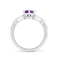 thumbnail image 2 of ANGARA Natural 0.8 Ct. Amethyst Solitaire Ring in Sterling Silver for Women (Ring Size: 3), 2 of 9