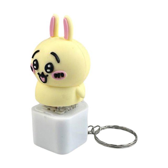 Llavero con colgante de voz de Usachi - Diseño de muñeca Berlin Voice Hit, plástico, 2,5 x 7 cm, colores disponibles