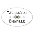 thumbnail image 1 of CafePress - Mechanical Engineer Line Oval Sticker - Sticker (Oval), 1 of 1