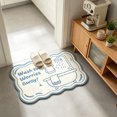 thumbnail image 3 of KKOUHVY Bathroom Rugs, Wavy Edge Cute Irregular Bath Mat, Absorbent Dries Quickly Non-Slip Soft Bathroom Decor, Suitable for Tub&Shower, 3 of 5