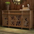 Hitow Sideboard Buffet with 3 Drawers, Wood Server Storage for