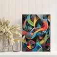 thumbnail image 2 of Abstract Geometric Shapes Canvas Art Print Modern Wall Decor for Living Room Bedroom Office, 2 of 8