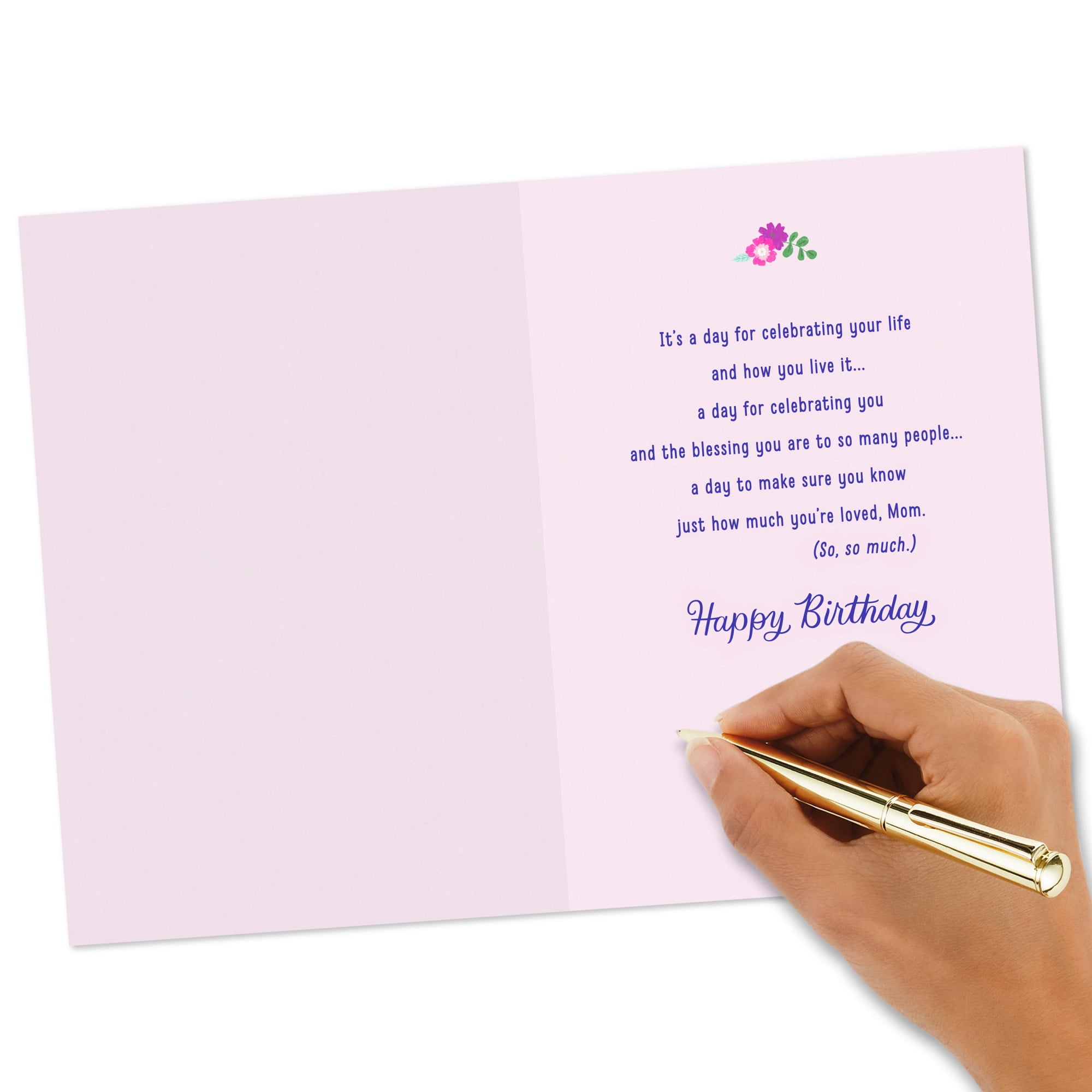 Hallmark Birthday Card for Mom (Big Heart, Beautiful Spirit), 1 count