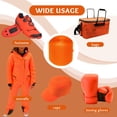 thumbnail image 3 of Neon Orange 2 Inch Sew On Hook and Loop Tape 1 Yard Non-Adhesive Nylon Heavy Duty Fastener Roll for Gear and Equipment Use, 3 of 7
