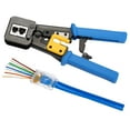thumbnail image 2 of axGear RJ45 Crimp Tool Pass Through Cat5 Cat5e Cat6 Crimping Tool for RJ45/RJ12 Regular, 2 of 7
