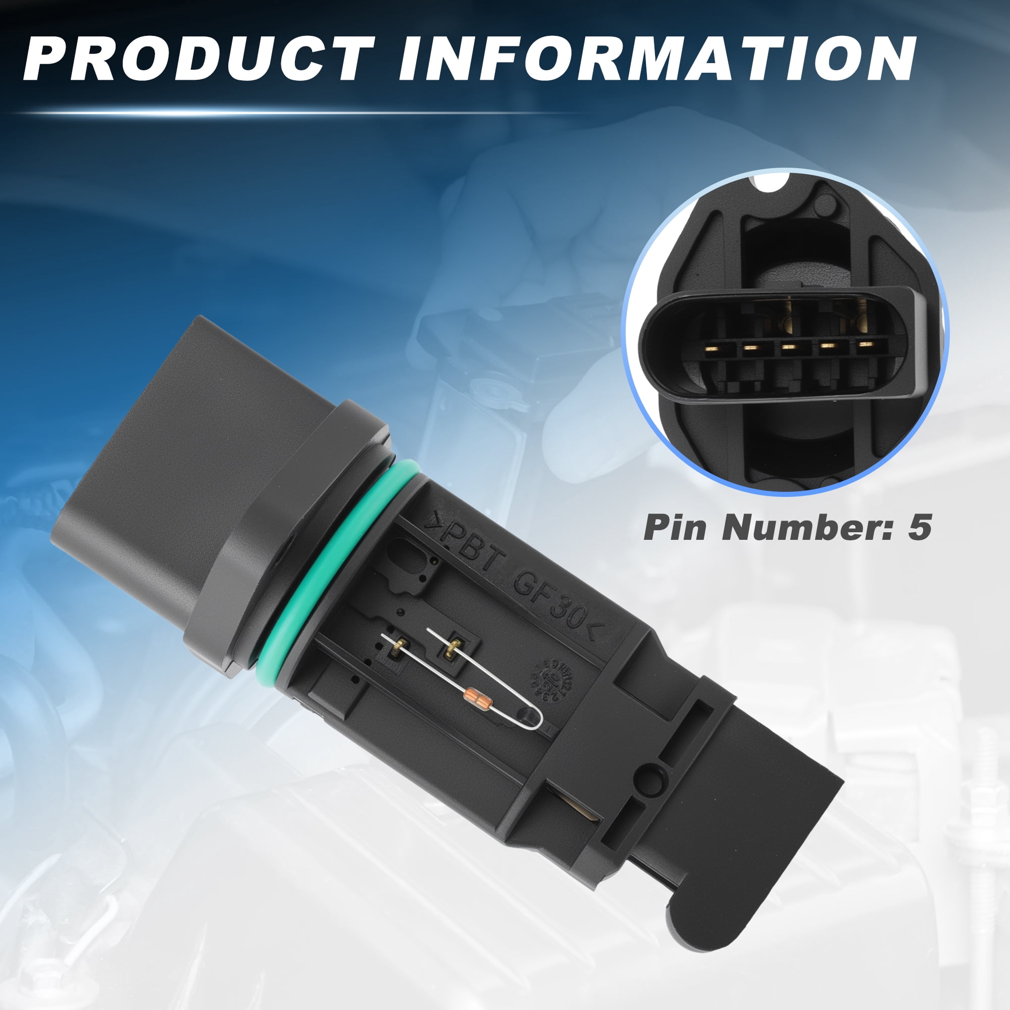 Unique Bargains MAF Mass Air Flow Sensor for Volkswagen Jetta and Other Models
