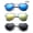 3 Pack-Blue Flash &Yellow Flash & Smoke, variant on Newbee Fashion - "LOVE" Kyra Kids Teens Juniors Heart Shaped Sunglasses Girls Heart Sunglasses Metal Slim Rimmed Retro Lovely Fashion Girls Sunglasses in Smoke
