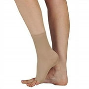 juzo basic anklet wrap 20-30 mmhg black & beige, unisex (l)