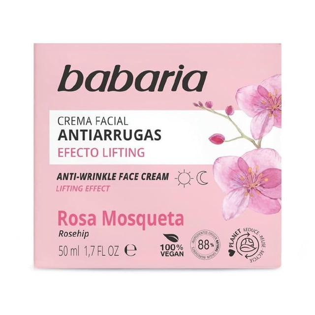 Crema Facial Babaria Aceite de Rosa Mosqueta Antiarrugas