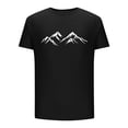 thumbnail image 3 of Shirts for Men Plus Size Clearance Short Sleeved Round Neck Casual Printed Shirt Black M, 3 of 4