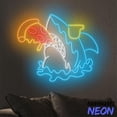 thumbnail image 5 of Handmadetneonsign Shark Eating Pizza Neon Sign, Pizza Shark Neon Light, Food Store Wall Art 94022, 5 of 5