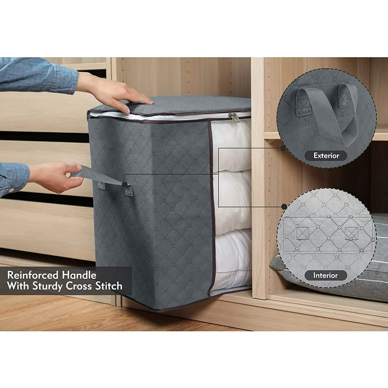 Best 5 Pieces 100L Large Clothes Storage Bag Organizer with