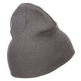 thumbnail image 4 of Captain Embroidered Short Beanie - Grey OSFM, 4 of 5