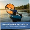 thumbnail image 4 of Green Kayak Sail Paddle, Downwind Sail Kit Kayak Downwind Sail Portable Folding Sail, 4 of 5