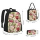 thumbnail image 2 of Balery Tulips Flowers Mochila escolar 3 en 1 para niños: mochila resistente con lonchera térmica y estuche para lápices. Mochila escolar para niños y niñas., 2 of 7