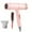 Pink, variant on Hair Dryer Hairdryer Blue Anion Hairdryer with Curling Comb Three Wind Speed 800W