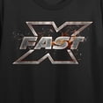 thumbnail image 2 of Fast & Furious Fast X Logo Crew Neck Short Sleeve Women's Black Crop Top
-Medium, 2 of 3