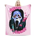 thumbnail image 2 of Ghost-Face Blanket Horror Movie Throw Blanket Anti-Pilling Plush Blanket Lightweight & Ultra-Soft, Warm & Comfy Flannel Fleece Blanket for Couch, Bed, Sofa, 60x80, 2 of 6