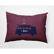 20" x 14" Simply Daisy Christmas Surf Bird Polyester Accent Pillow, Passion Flower Qty 1