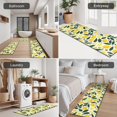 thumbnail image 5 of Yellow Lemon Fruits GreenLeaves Pattern Kitchen Rugs Sets Of 3,Kitchen Runner Rugs Non Skid Washable,Decorative Kitchen Floor Mats for Kitchen,Sink,Laundry,17"x30"+ 17"x47" + 17"x59", 5 of 6