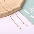 thumbnail image 5 of Eoperou Glasses Chain Multifunctional Golden Plated Anti-break Minimalism Hypoallergenic Anti-lost Alloy Face Cover Reading Glasses Holder Hanging Chain for Daily Wear, 5 of 8