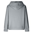 thumbnail image 5 of Fashion Waffle Long Sleeve Hoodies for Women Plus Size Cute Graphic Print Casual Pullover Sweatshirt Fall Winter Tops(Gray,XXXL), 5 of 5