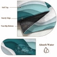 thumbnail image 6 of 5'x7' Area Rugs, Turquoise Ombre Indoor Outdoor Area Rug for Living Room Bedroom, Modern Geometric Moire Abstract Art Washable Bathroom Rugs Kitchen Floor Carpet Mats Home Decor Aesthetic, 6 of 8