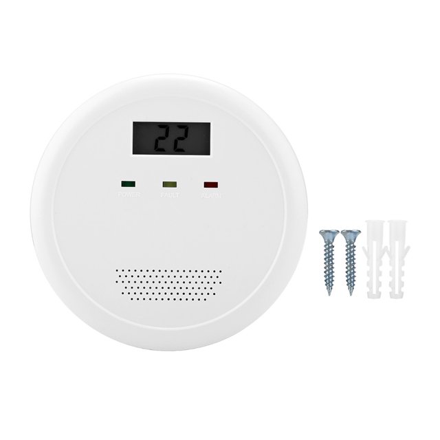 Sistema de alarma inteligente de alta sensibilidad del aparato de alarma de monóxido de carbono blanco jkd-620c
