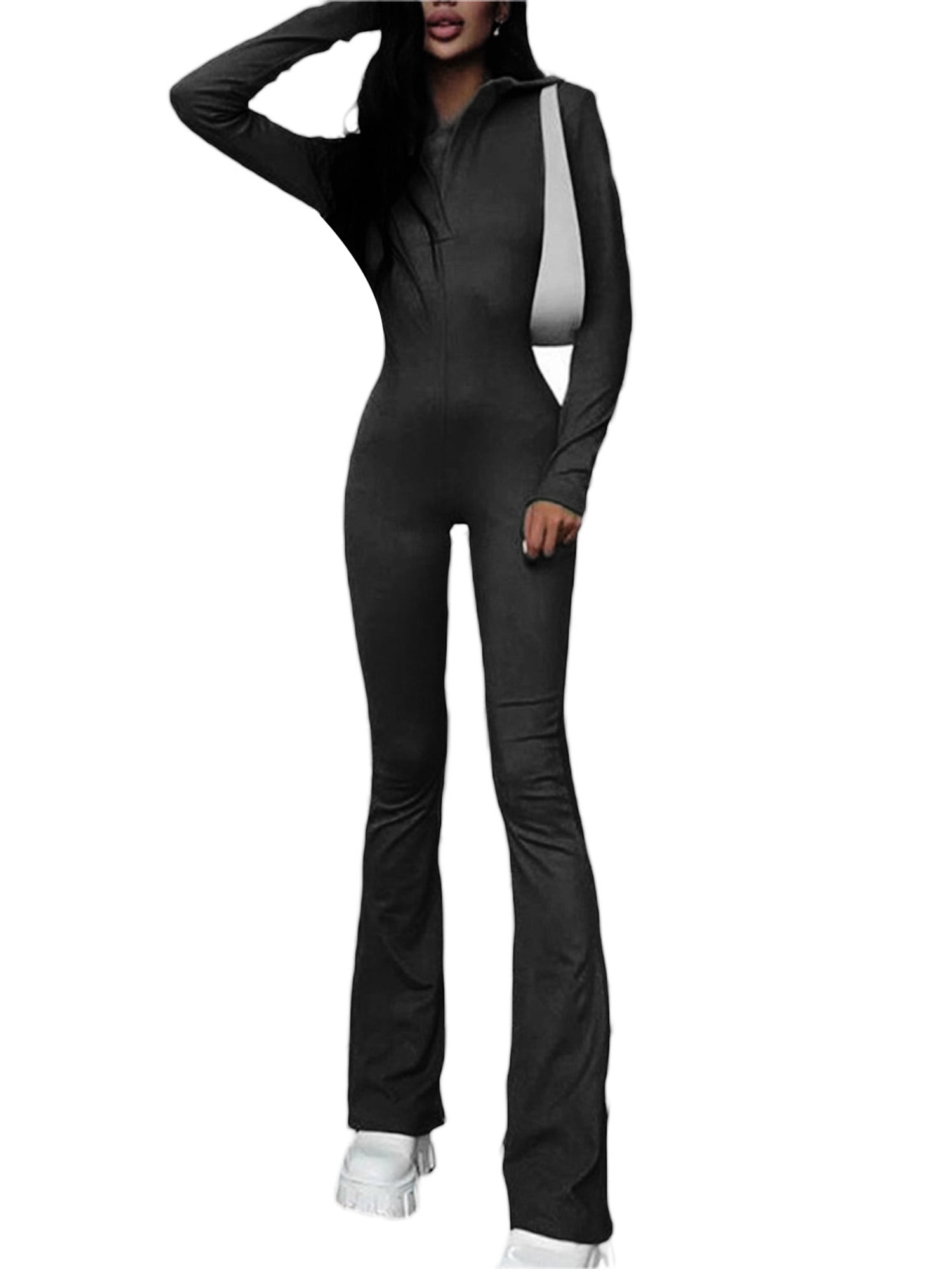 Long Sleeve Jumpsuits Casual Slim Fit 