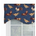 thumbnail image 2 of RLF Home Rise N Shine Cornice 100% Cotton with Fully Lined 3" Rod Pocket Valnance for Windows 50" x 17" Denim, 2 of 3