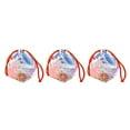 thumbnail image 1 of VONKY Japanese Drawstring Bag Coin Purse Food Pouch Durable and Portable Blue Pink 14x12x16cm 3Set, 1 of 6